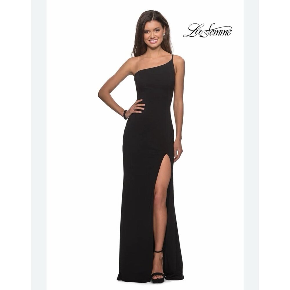 La Femme 28176 Evening Dress 2 Black Formal Prom Wedding Guest